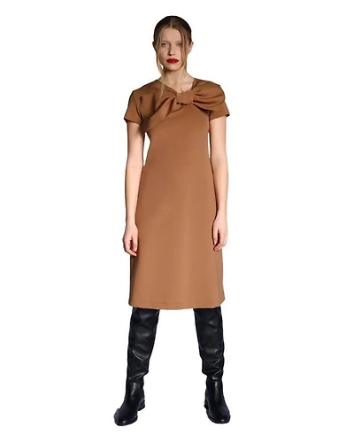Marie Saint Pierre Holly Scuba Bow Dress