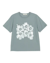 Marimekko Erna Unikko Placement Kioski Grey T-Shirt