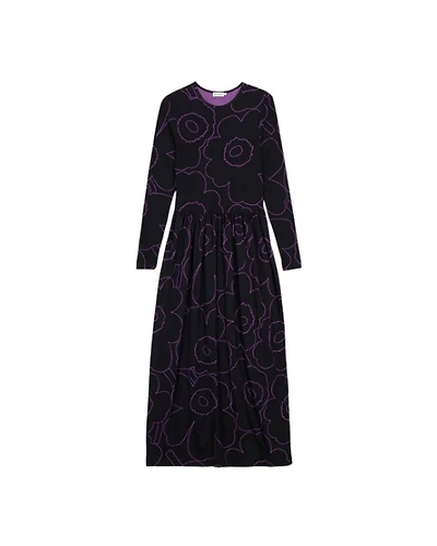 Marimekko Kukkaset Piirto Unikko Jersey Dress