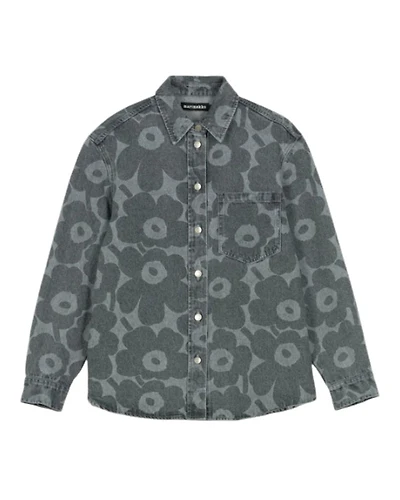 Marimekko Maridenim Vaihe Unikko Denim Shirt