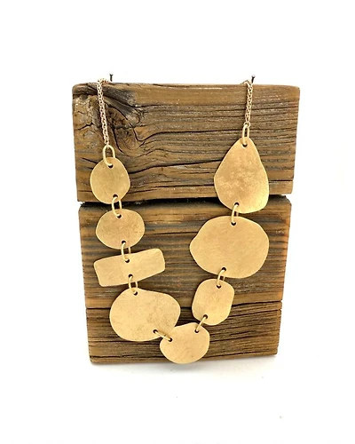 Karyn Chopik Large Bronze Japandi Necklace