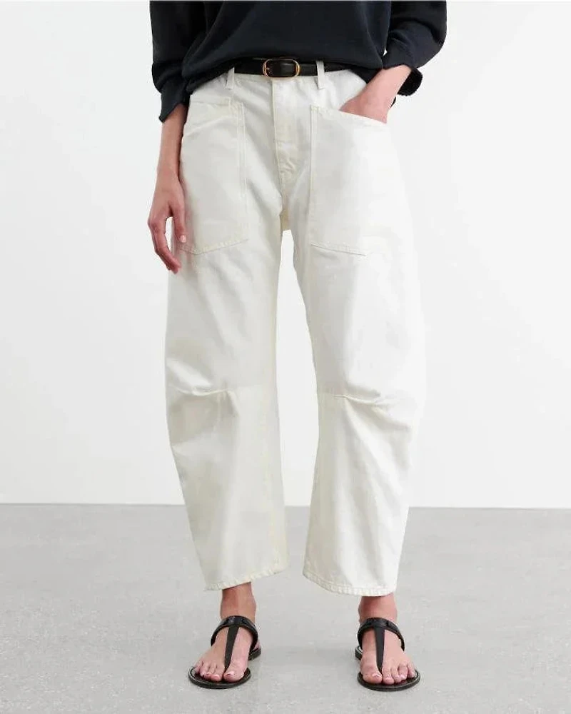 Nili Lotan Shon Cream Jeans