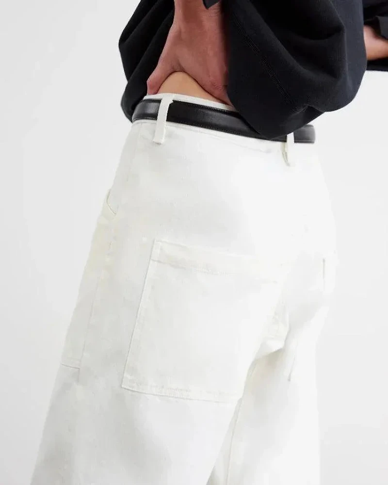 Nili Lotan Shon Cream Jeans