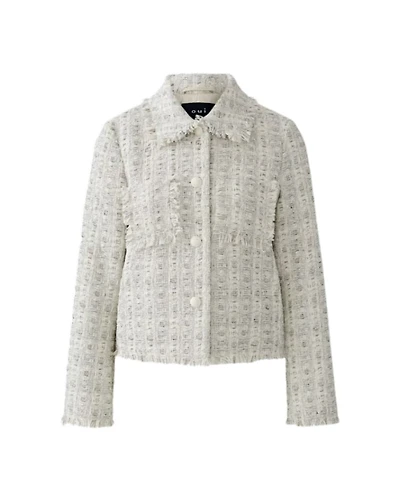Oui Metallic Tweed Jacket
