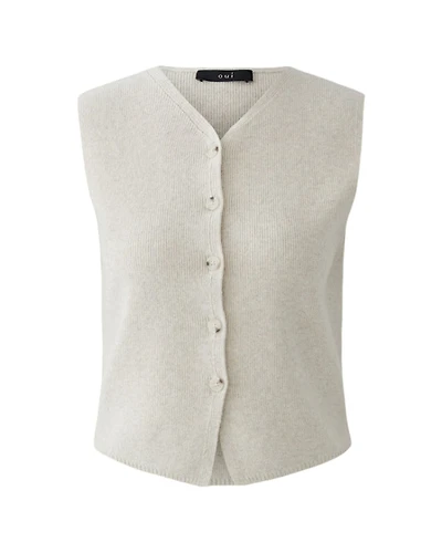 Oui Button Front Knit Vest