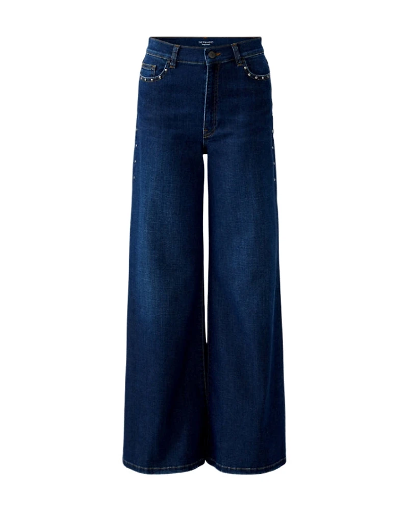 Oui Palazzo Wide Leg Flared Jeans