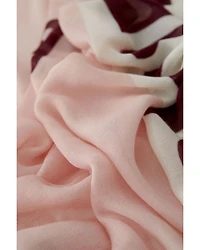 Oui Monogram Print Scarf