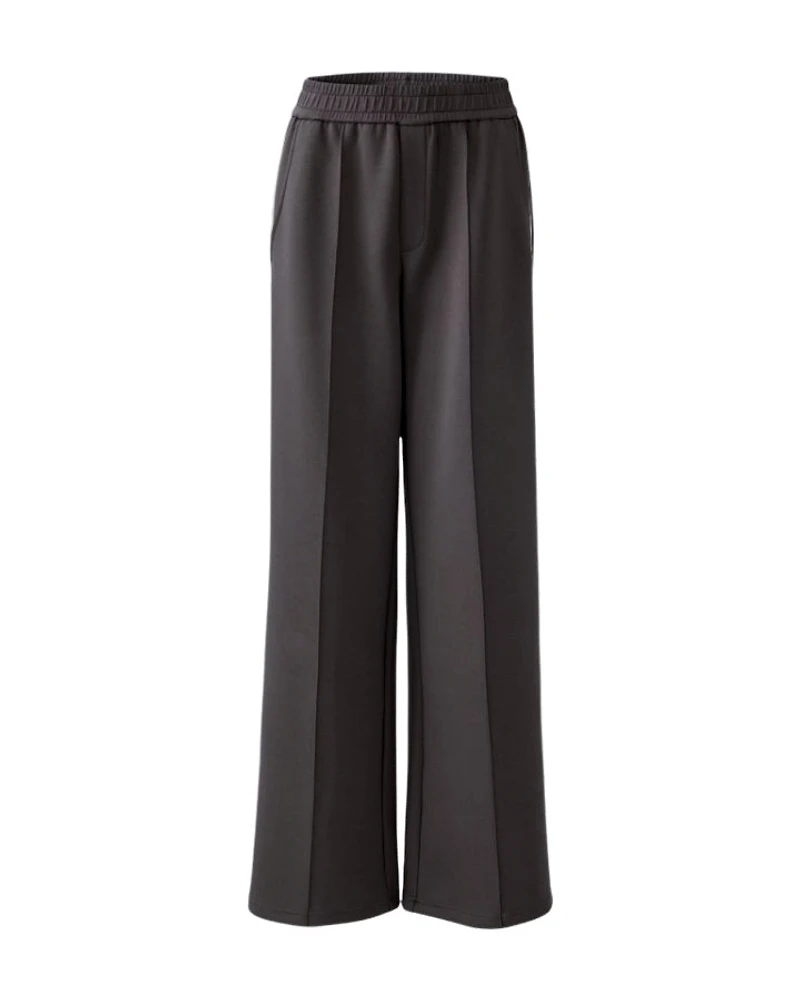 Oui Slip-On Pant With Sporty Stripe
