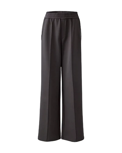 Oui Slip-On Pant With Sporty Stripe