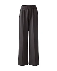 Oui Slip-On Pant With Sporty Stripe