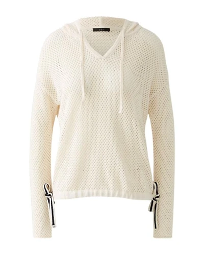 Oui Perforated Knit Hoodie