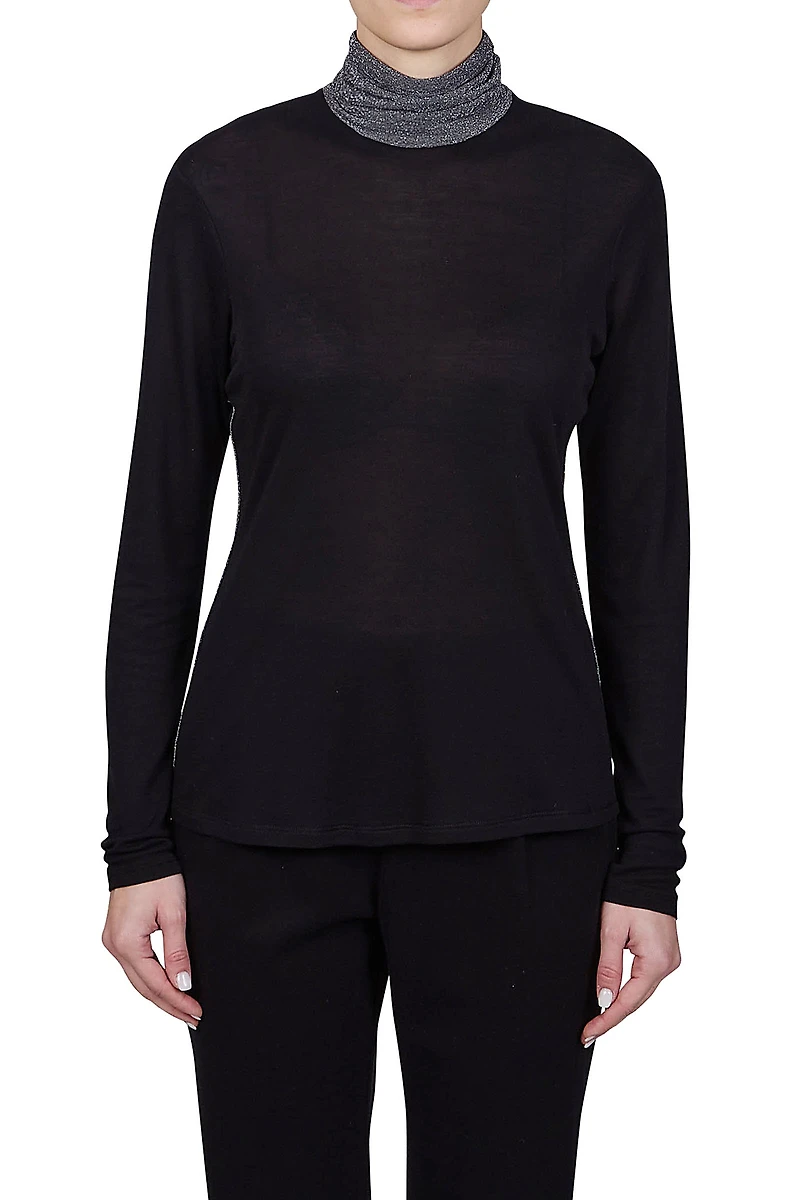Purotatto Jersey Micromodal Cashmere Turtleneck