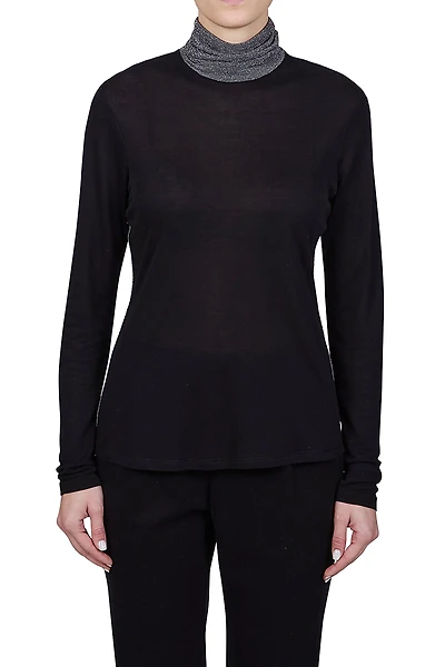 Purotatto Jersey Micromodal Cashmere Turtleneck
