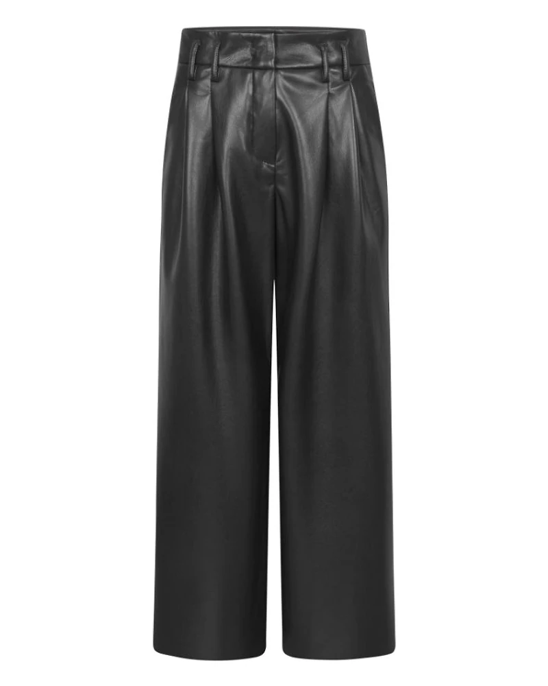 Raffaello Rossi Mayla Vegan Leather Pleated Pant