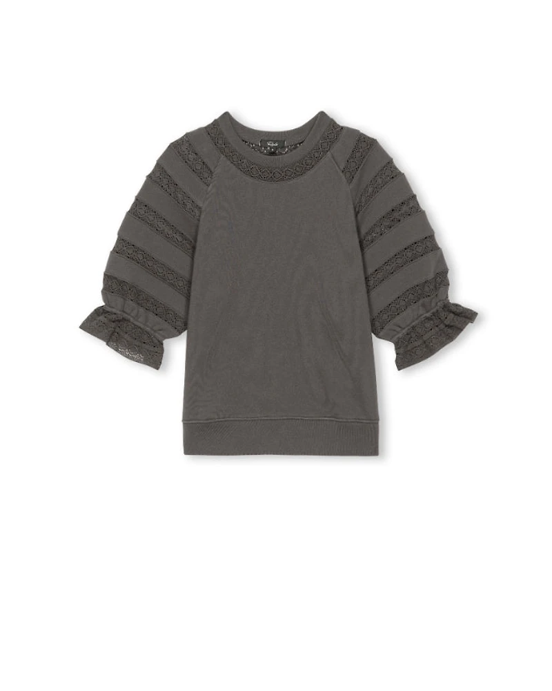 Rails Aggy Sleeve Detail Sweatshirt