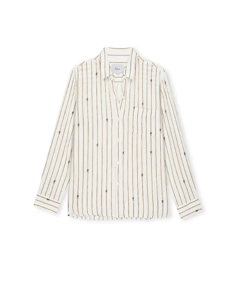 Rails Charli Stripe Seahorse Shirt