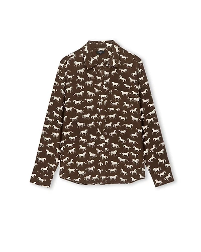 Rails Kate Ivory Horses Shirt