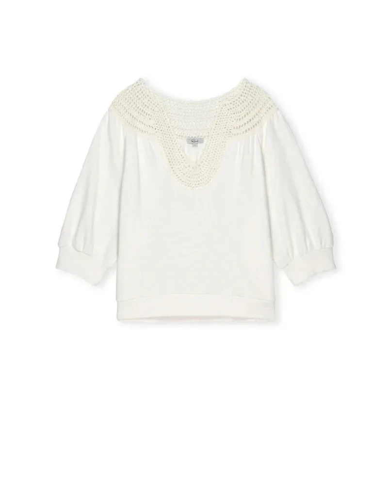 Rails Mariposa Crochet Detail Pullover