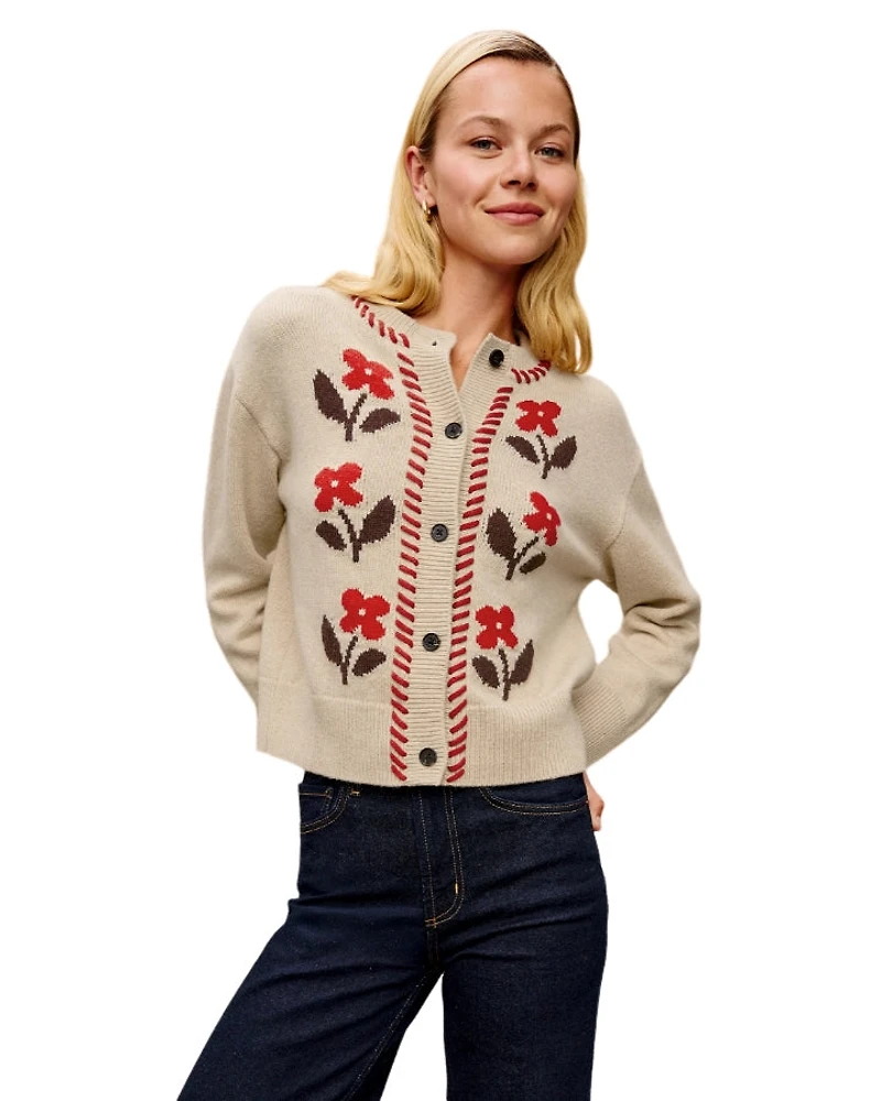 Rails Mavie Carmine Floral Cardi