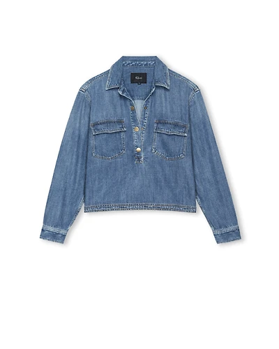 Rails Ports Cropped Denim Shirt