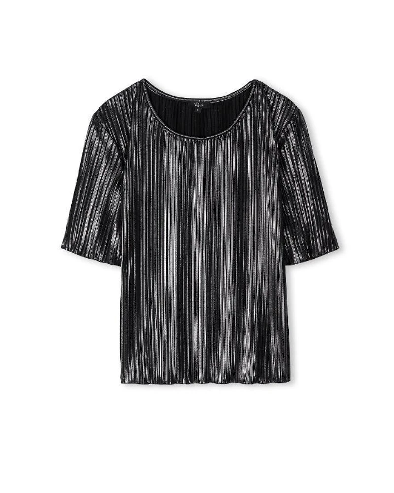 Rails Goldie Metallic Plisse Top