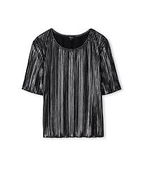 Rails Goldie Metallic Plisse Top