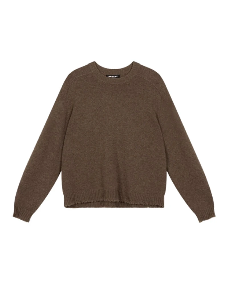 Repeat Relaxed Fit Organic Cashmere Roud Neck Sweater
