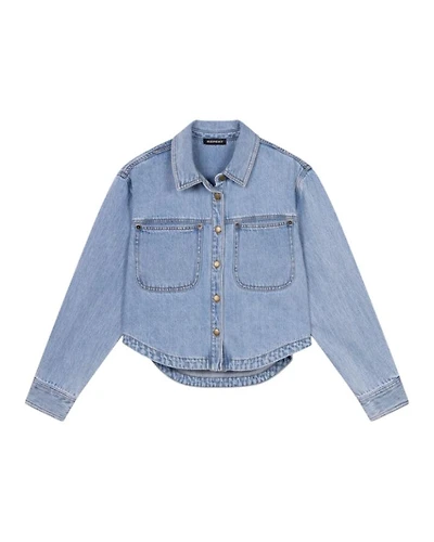 Repeat Cropped Denim Shacket