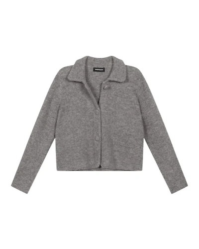 Repeat Cropped Boucle Wool Blend Cardigan