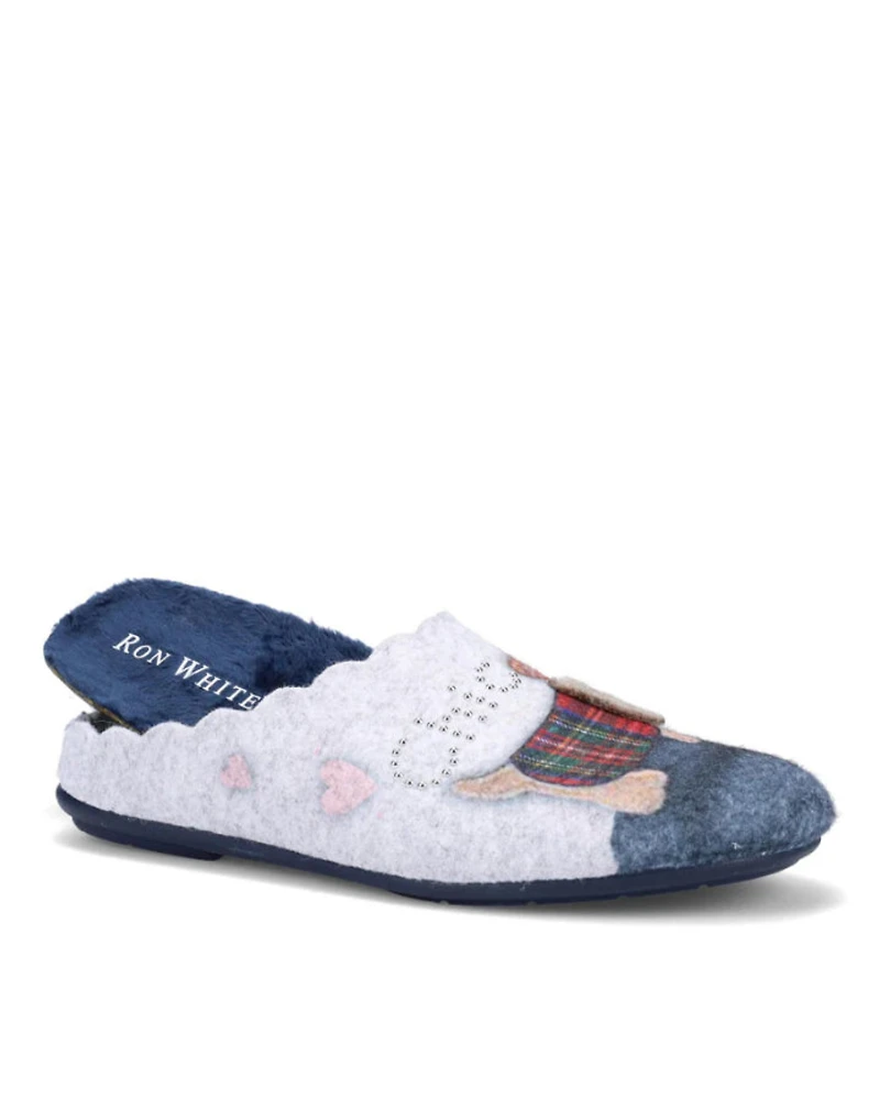 Ron White Lupin Dog Felt Slippers