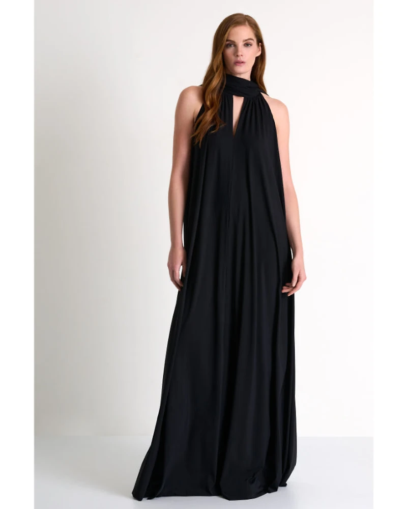 Shan Elizabeth Maxi Lycra Halter Dress