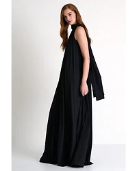 Shan Elizabeth Maxi Lycra Halter Dress