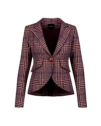 Smythe Berry Glen Check One Button Blazer