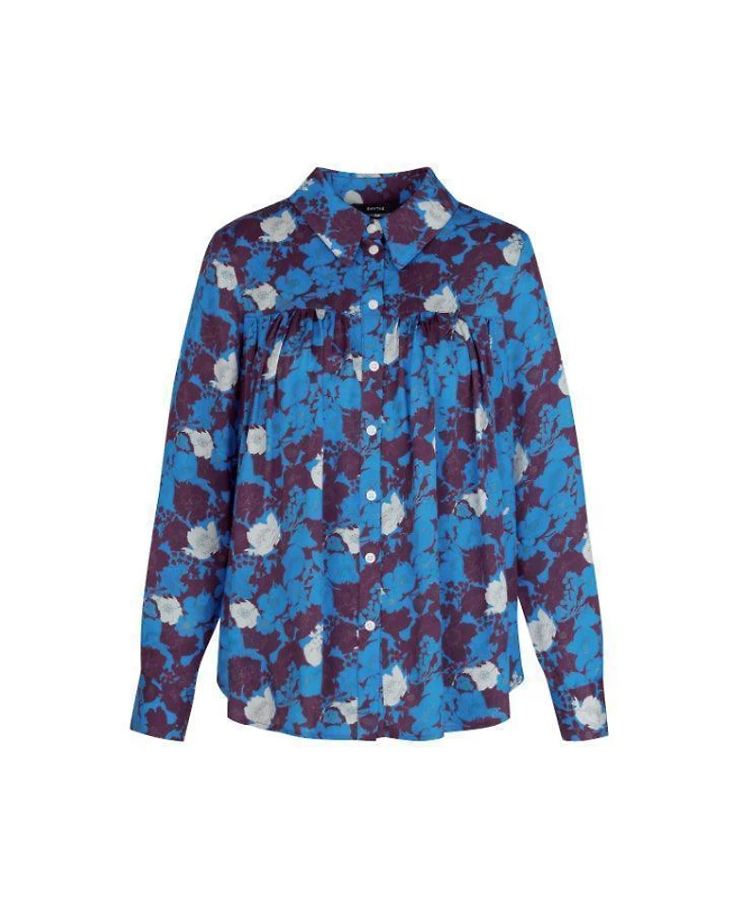 Smythe Lapis Floral Shirred Blouse