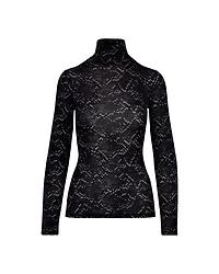 Smythe Snake Print Turtleneck