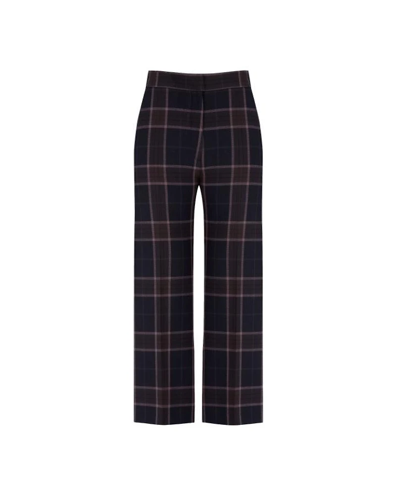 Smythe Rosewood Plaid Wide Leg Culotte