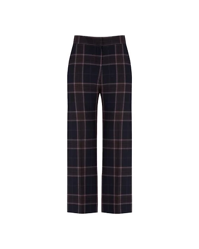 Smythe Rosewood Plaid Wide Leg Culotte