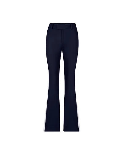 Smythe Tux White Stripe Bootcut Navy Pant