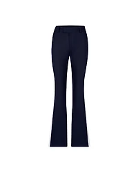 Smythe Tux White Stripe Bootcut Navy Pant