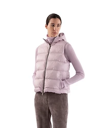 Tonet Zip Front Hooded Puffer Vest