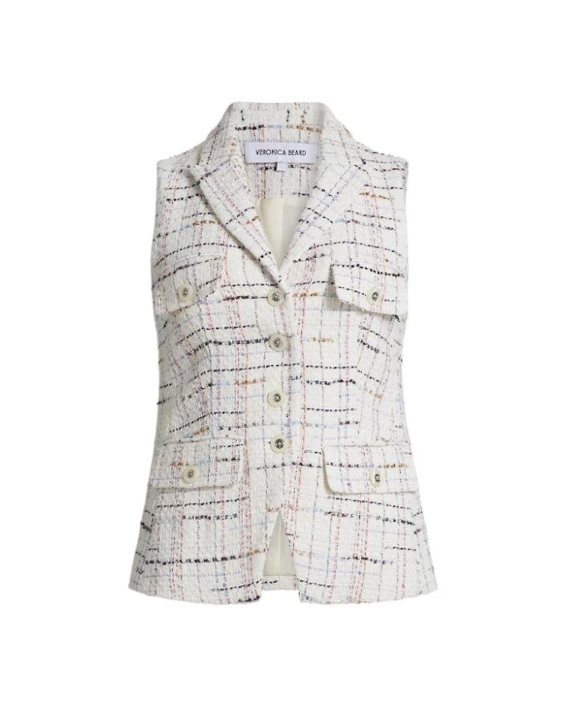 Veronica Beard Benny Tweed Vest