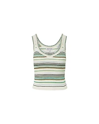 Veronica Beard Carlin Striped Knit Tank Top