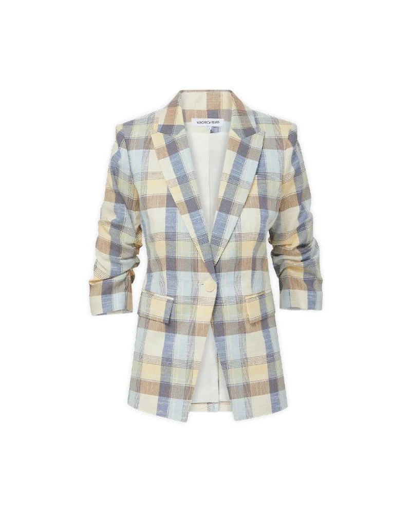 Veronica Beard Clayton Plaid Dickey Jacket
