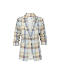 Veronica Beard Clayton Plaid Dickey Jacket