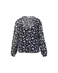 Veronica Beard Alec Floral Top