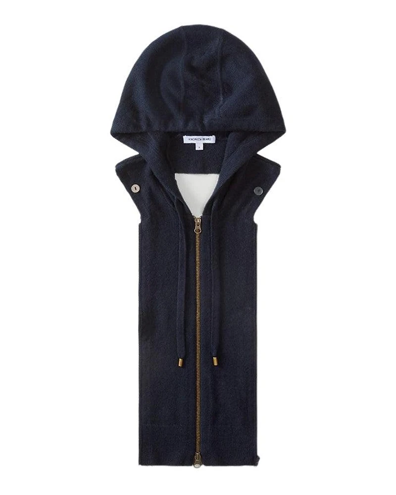 Veronica Beard Navy Cashmere Hoodie Dickey
