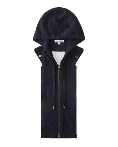 Veronica Beard Navy Cashmere Hoodie Dickey