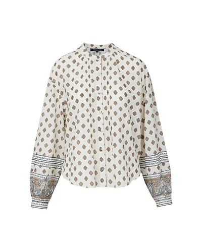 Veronica Beard Lollie Paisley Button Down Blouse