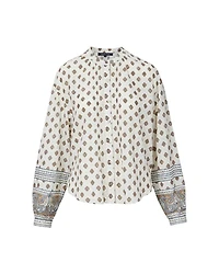 Veronica Beard Lollie Paisley Button Down Blouse