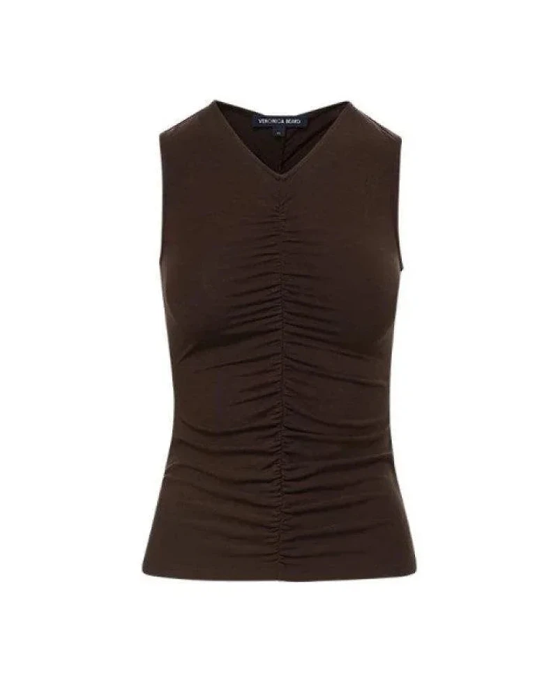 Veronica Beard Neeta Ruched Tank Top
